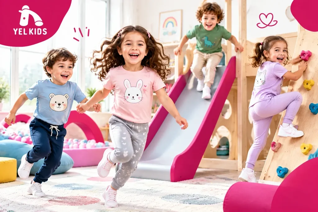 چرا لباس راحت برای بازی کودکان اهمیت دارد؟ (راهنمای جامع) 1 بهترین لباس برای مهدکودک