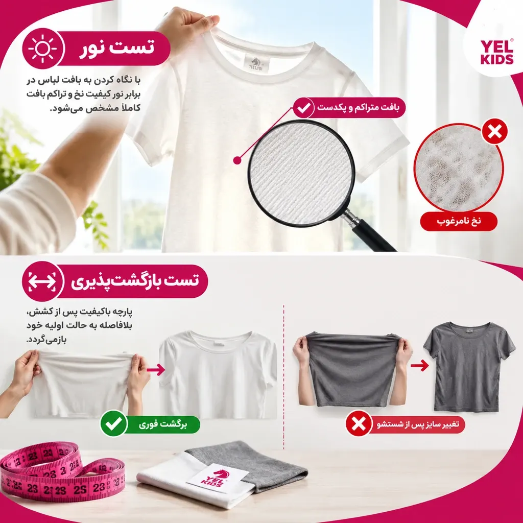 چگونه کیفیت لباس بچگانه عمده را تشخیص دهیم؟ (راهنمای عملی) 1 راهنمای خرید عمده لباس باکیفیت