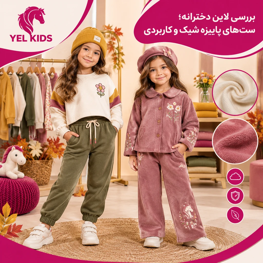 معرفی کالکشن ستهای پاییزه بچگانه ۱۴۰۵ (پسرانه و دخترانه) 2 کالکشن پاییزه لباس کودک